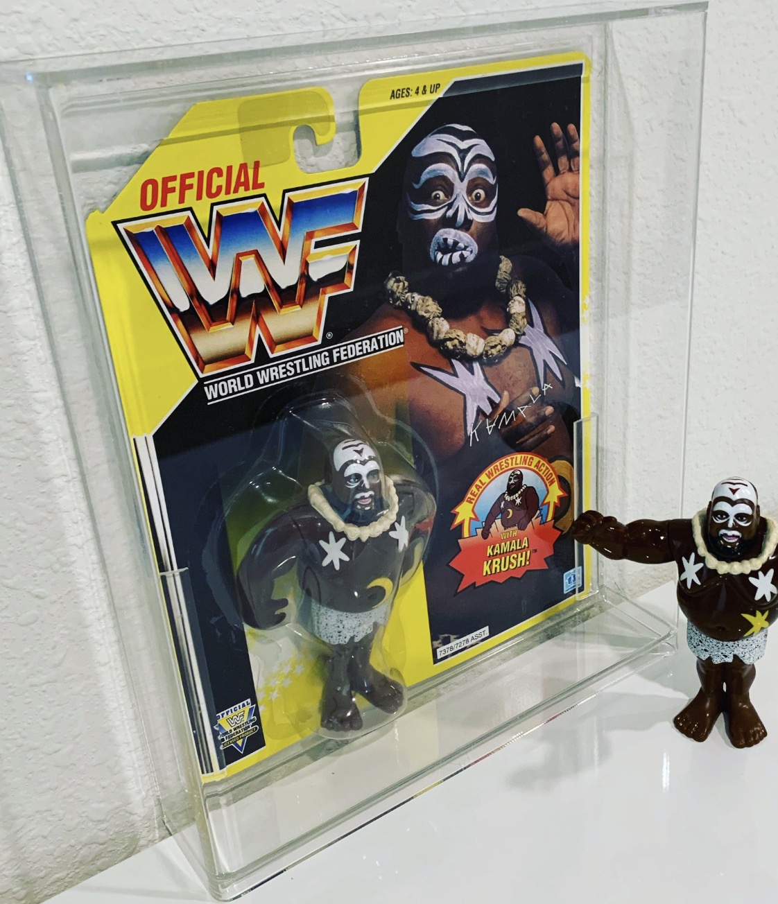 WWF Hasbro Kamala Moon Belly (picture and figure owned by Matt Cardona)