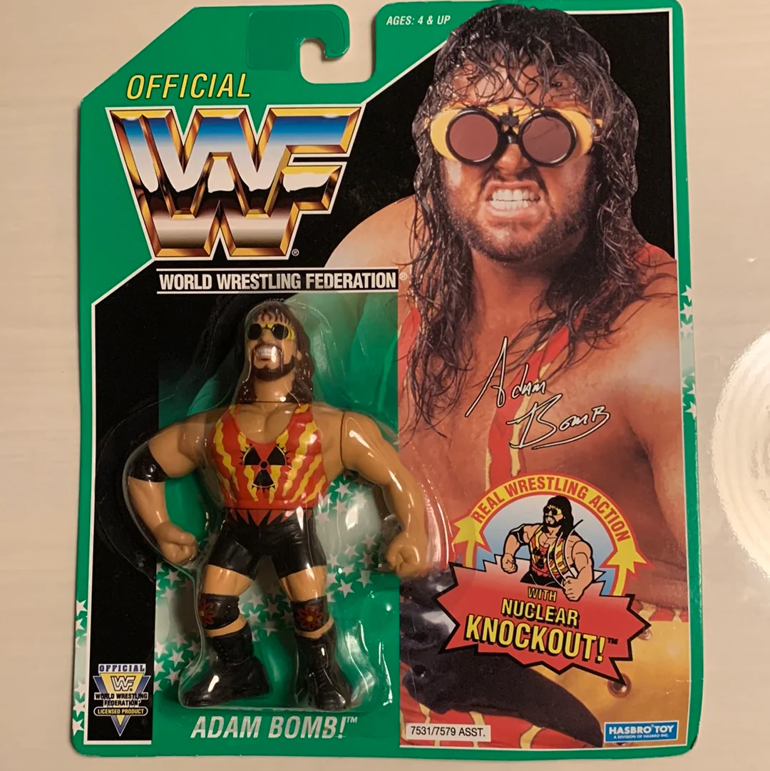 Adam Bomb - one of the rarer WWF Hasbro figures