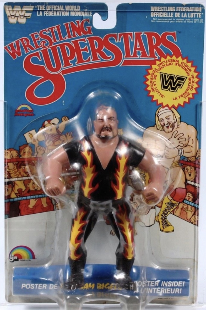 WWF HASBRO BAM BAM BIGELOW フィギュア 1994 Hasbro WWF Carded Action Figure - Bam Bam Bigelow