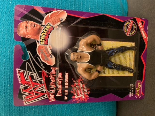 D Lo Brown WWF Bendems Value Guide (2026) – MOC Mint on Card