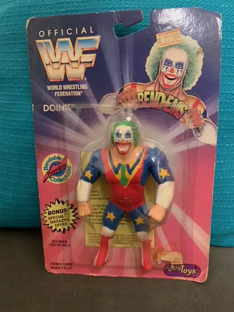 Doink the Clown Bendems action figure