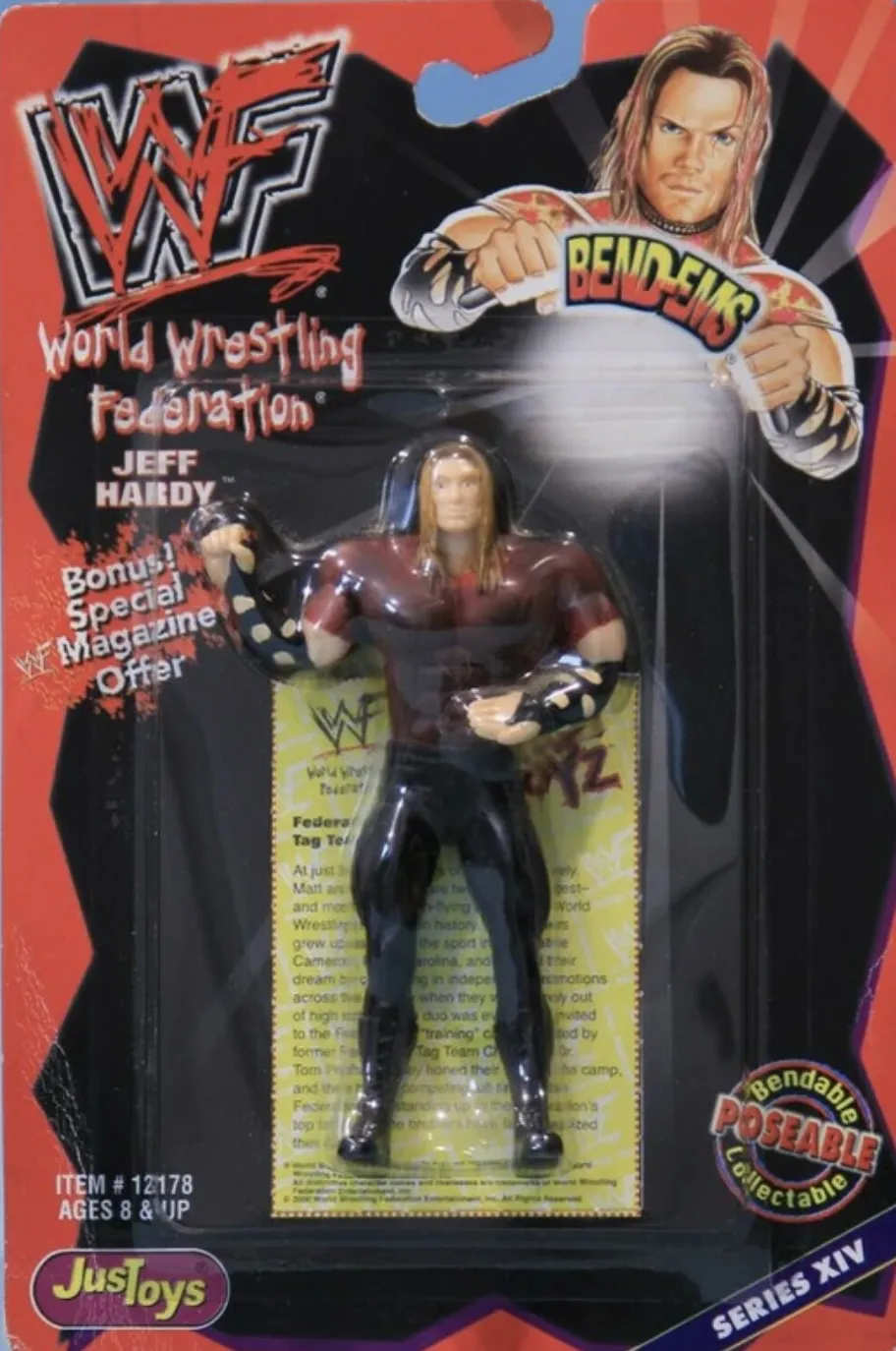 Jeff Hardy Bendems action figure