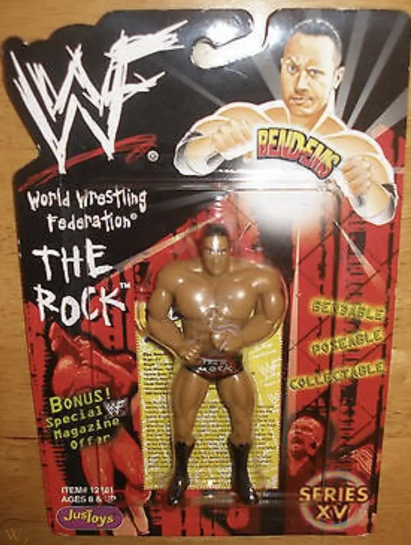 The Rock Bendems 2 action figure