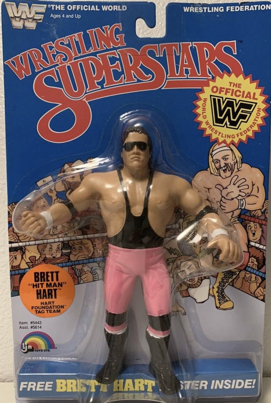 Bret Hitman Hart Ljn 2 WWF LJN Value Guide (2026) – MOC Mint on
