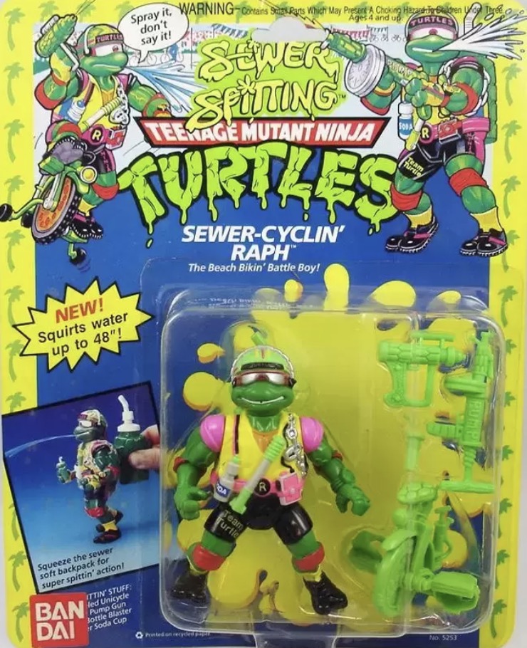 Sewer Spitting Sewer Cyclin Raph action figure
