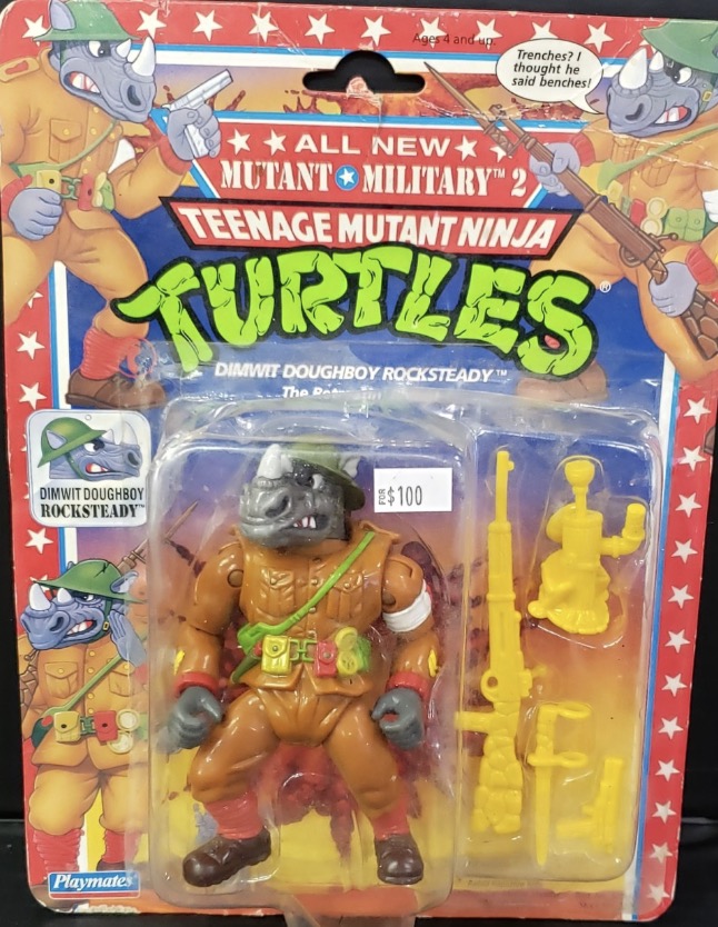 Mutant Military Dim Wit Doughboy Rocksteady action figure