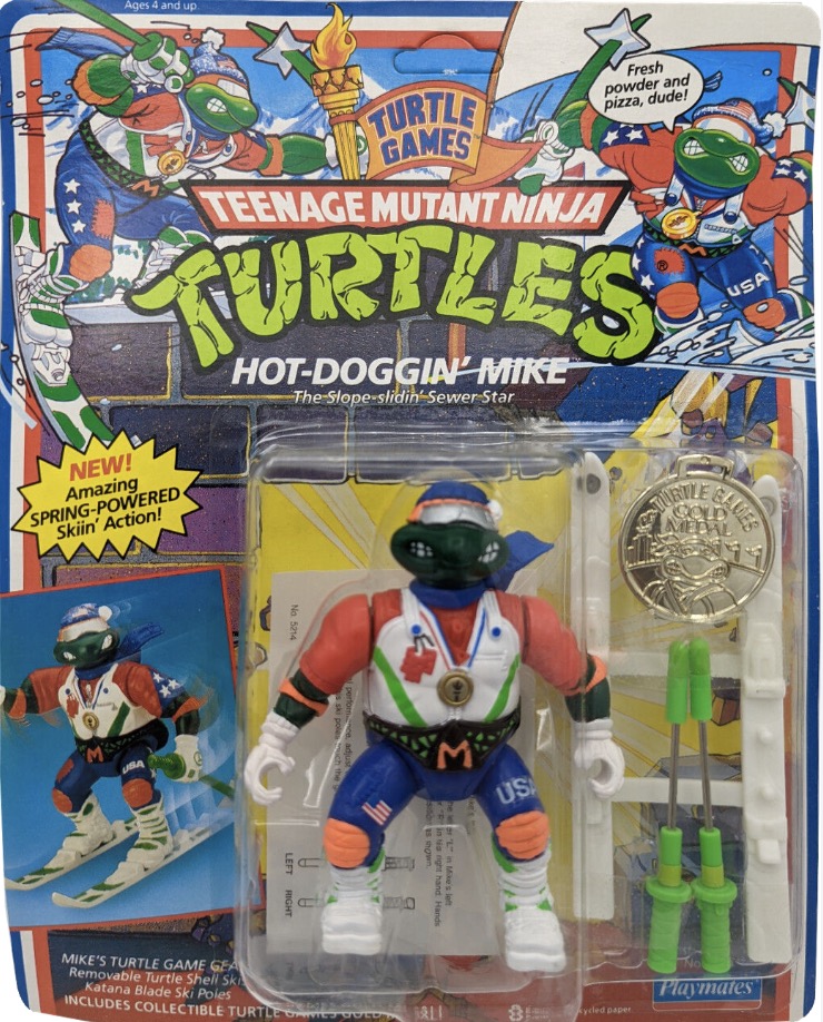 Turtle Games Hot Doggin Mike action figure