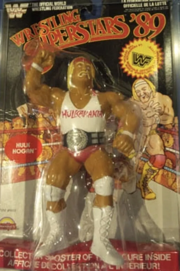 Hulk Hogan LJN 5 re-release white action figure