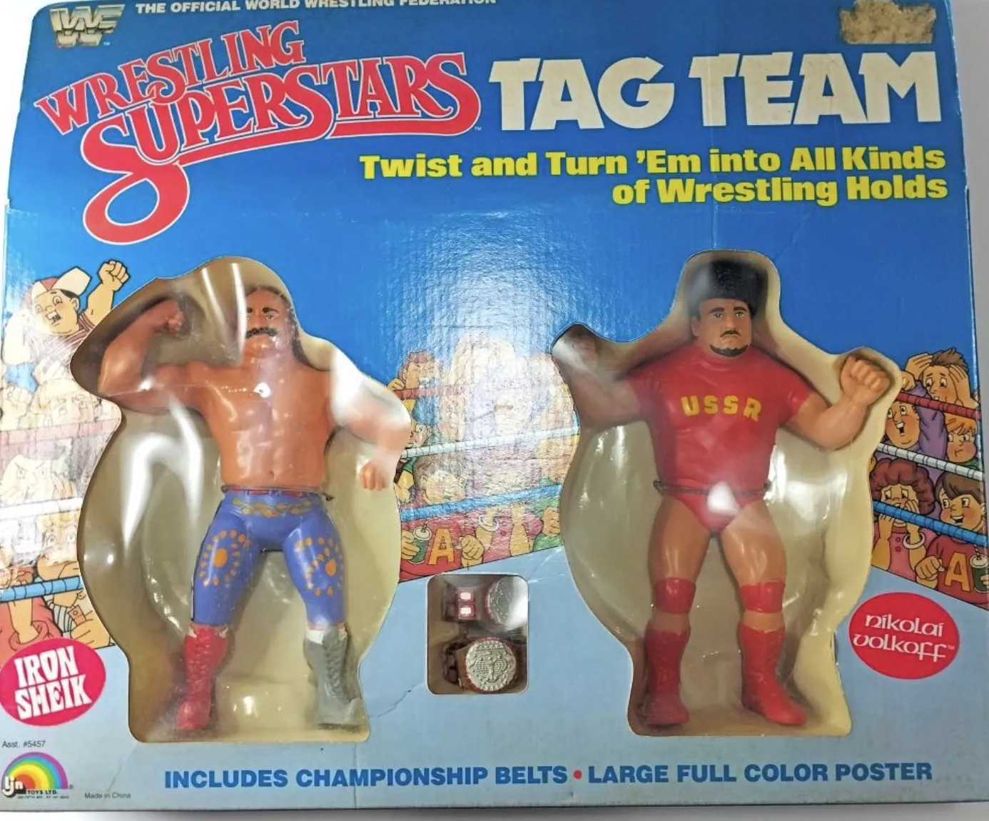 Iron Sheik and Nikolai Volkoff LJN action figure