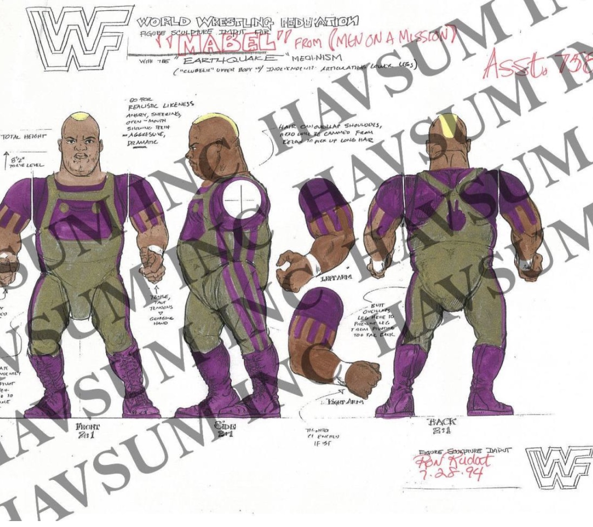 WWF Hasbro Unreleased Mabel Men on a Mission