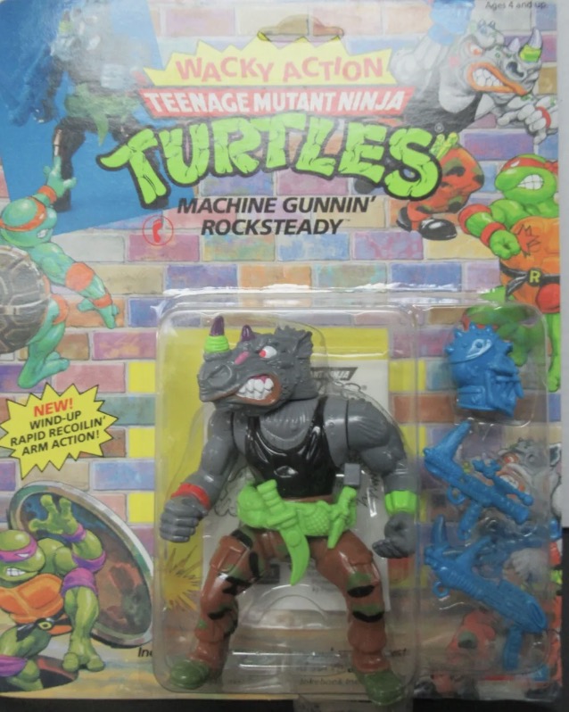 Machine Gunnin Rocksteady action figure