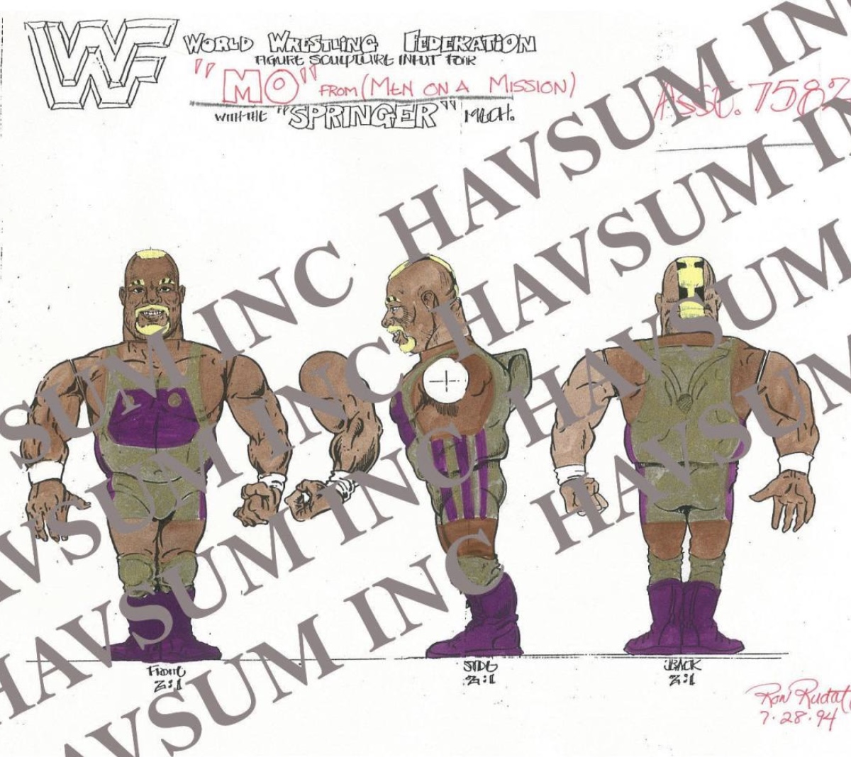 WWF Hasbro Unreleased Mo Men on a Mission