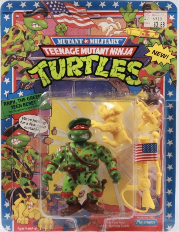 Mutant Military Raph The Green Teen Beret action figure