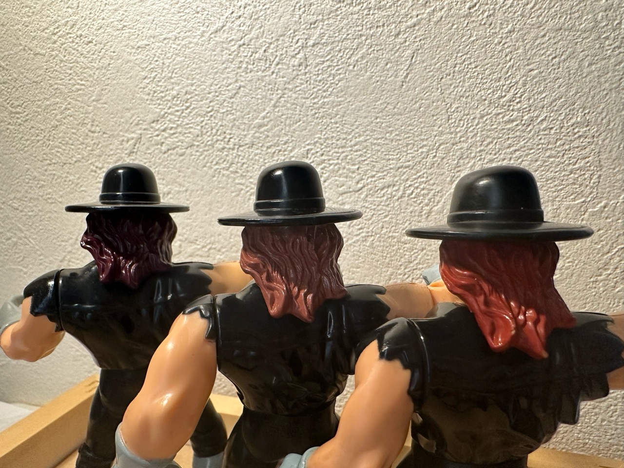 Comparison of WWF Hasbro Undertaker figures including mailaway