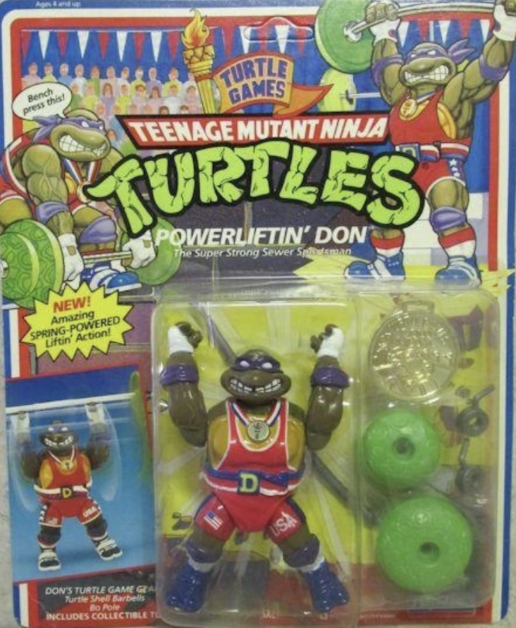 Turtle Games Powerliftin Don action figure