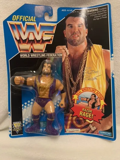 Signed Razor Ramon - Purple Trunks