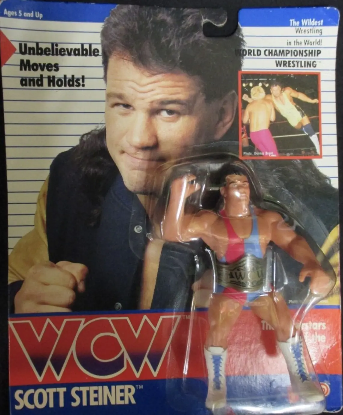 Scott Steiner Pink and Blue Tights action figure