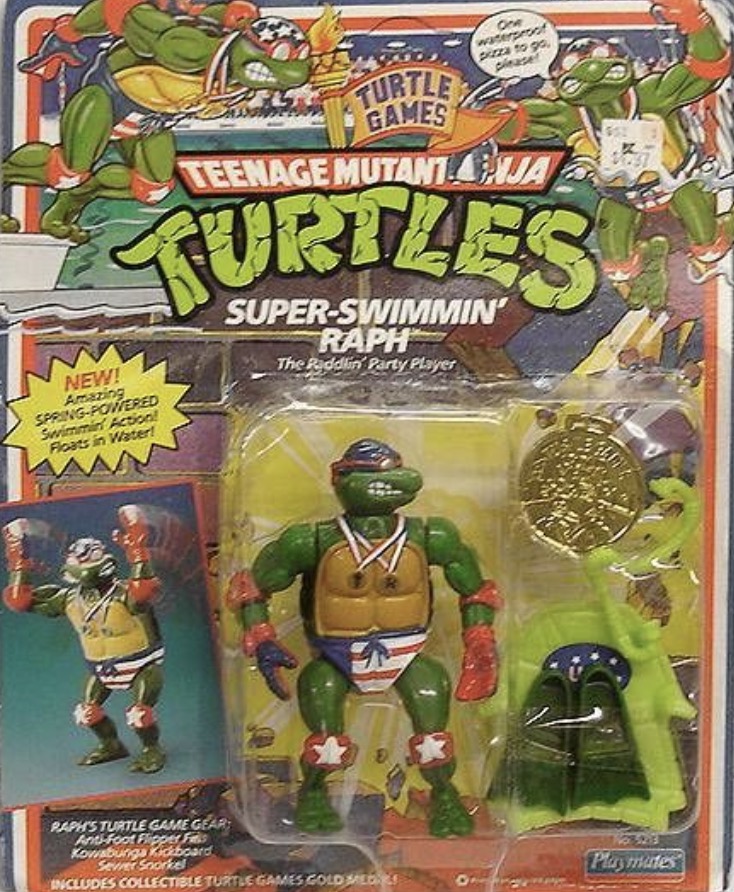 Turtle Games Super-Swimmin Raph action figure