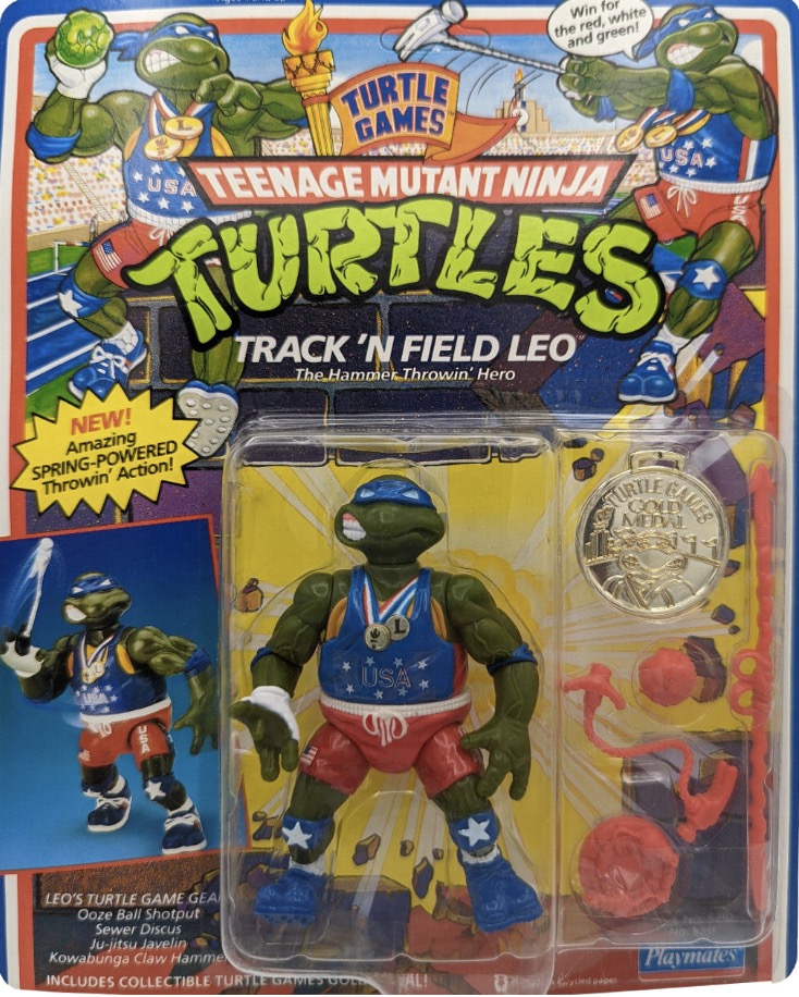 Turtle Games Track n Field Leo action figure