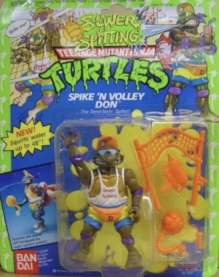 Sewer Spitting Spike n Volley Don action figure