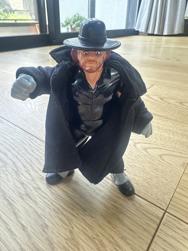 Loose WWF Hasbro Undertaker Mailaway figure with coat